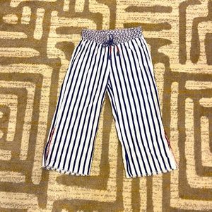 Indigo Rein blue and white stripe linen pant